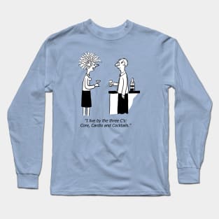 Funny cocktail cartoon. Long Sleeve T-Shirt